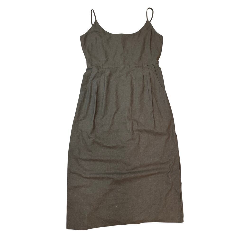 Jenni Kayne Rove Slip Dress DARK MOSS‎ Large